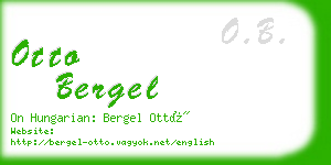 otto bergel business card